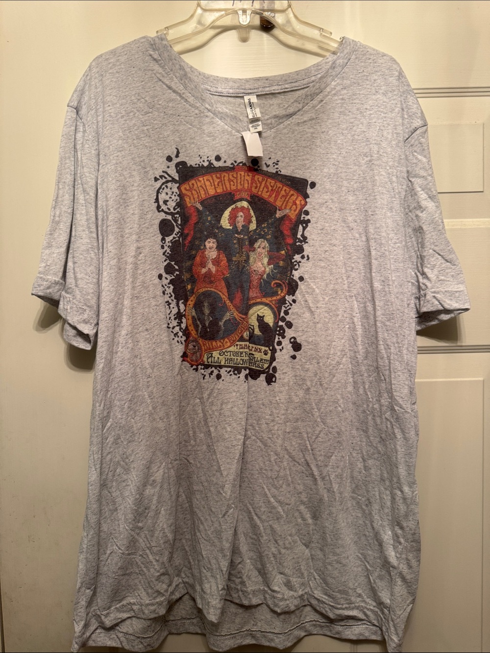 Bella Canvas Light Heather Gray Short Sleeve Tee with Vintage Band Graphic